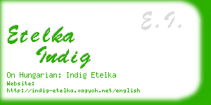 etelka indig business card